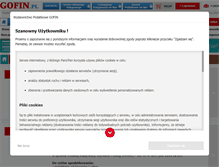 Tablet Screenshot of klasyfikacje.gofin.pl